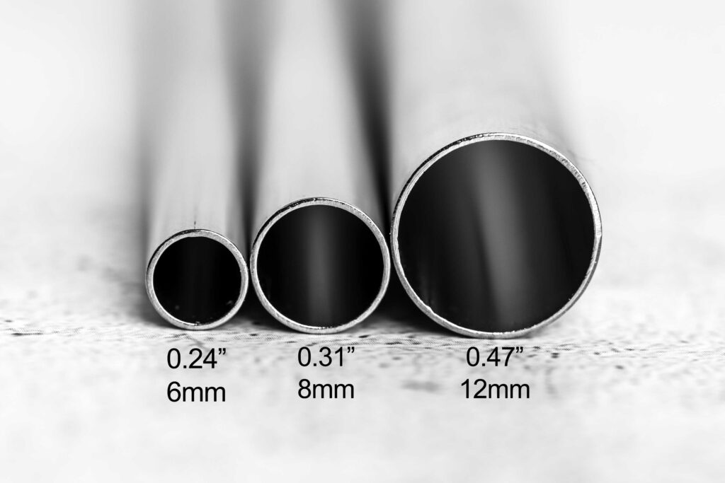 stainless steel drinking straw sizes