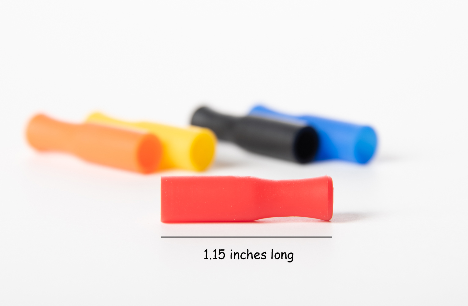 6MM curved silicone tip for stainless steel straw