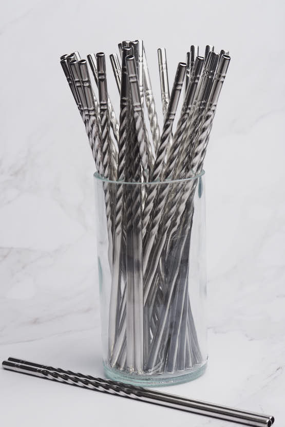 Stainless Steel Straw with Swirl